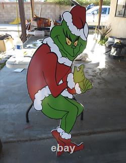 GRINCH CHRISTMAS STEALING Lights Cindy + Max + Grinch FACING RIGHT FREE SHIPPING