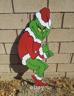 GRINCH CHRISTMAS STEALING Lights Cindy + Max + Grinch FACING RIGHT FREE SHIPPING