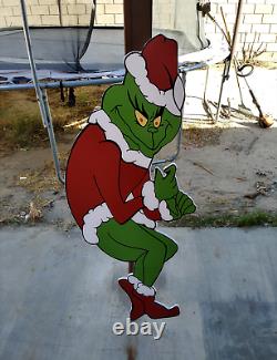 GRINCH CHRISTMAS STEALING Lights Cindy + Max + Grinch FACING RIGHT FREE SHIPPING