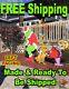 Grinch Stealing Christmas Light Yard Art Left Facing Grinch Max Cindy Free Ship