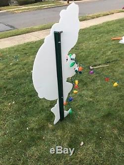 GRINCH Stealing CHRISTMAS Lights Yard Art LEFT Facing Grinch & MAX FAST SHIP