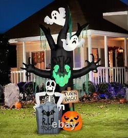 Gemmy 10ft Animated Spooky Black Tree Inflatable