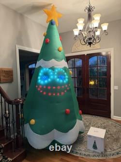 Gemmy 11ft Lightsync Singing Christmas Tree Airblown Inflatable NIB VIDEO Gemmy 11ft Lightsync Singing Christmas Tree Airblown Inflatable NIB VIDEO