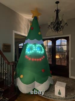Gemmy 11ft Lightsync Singing Christmas Tree Airblown Inflatable NIB VIDEO Gemmy 11ft Lightsync Singing Christmas Tree Airblown Inflatable NIB VIDEO