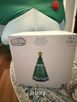 Gemmy 11ft Lightsync Singing Christmas Tree Airblown Inflatable NIB VIDEO Gemmy 11ft Lightsync Singing Christmas Tree Airblown Inflatable NIB VIDEO