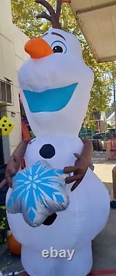 Gemmy 11ft Tall Disney's Frozen Olaf with Snowflake Christmas Inflatable