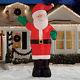 Gemmy 12.01-ft Lighted Santa Christmas Inflatable Air Blown Yard Decor Outdoor