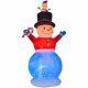 Gemmy 12' Tall Snowman With Pop-up Baby Snowman Inflatable