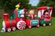 Gemmy 16.5 Ft Long Peanuts Train Scene Christmas Inflatable Used