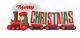Gemmy 16 Ft. Width Pre-lit Giant-sized Inflatable Merry Christmas Train