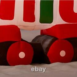 Gemmy 16 ft. Width Pre-Lit Giant-Sized Inflatable Merry Christmas Train