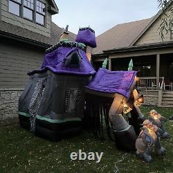 Gemmy 2006 12.5ft Airblown Inflatable Haunted House Halloween Gargoyle Lawn Deco