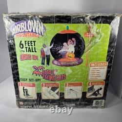 Gemmy 2006 Airblown Inflatable Whirlwind Globe 6ft Halloween Ghosts