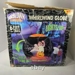 Gemmy 2006 Airblown Inflatable Whirlwind Globe 6ft Halloween Ghosts