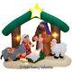 Gemmy 2007 Airblown 7-ft. Inflatable Christmas Nativity Scene-lights Up