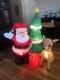 Gemmy 5.1' Rudolph The Red Nosed Reindeer & Santa Christmas Inflatable