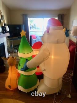Gemmy 5.1' Rudolph the Red Nosed Reindeer & Santa Christmas Inflatable Gemmy 5.1' Rudolph the Red Nosed Reindeer & Santa Christmas Inflatable