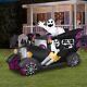 Gemmy 5.5' Tall Haunted Hearse Hot Rod Halloween Inflatable