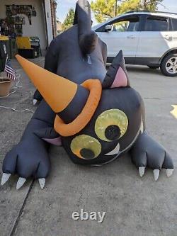 Gemmy 6' Animated Airblown Wiggle Eyes Black Cat HALLOWEEN Yard Inflatable VIDEO