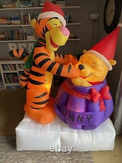 Gemmy 6' Animated Disney Pooh & Tigger Lighted Christmas inflatable Airblown