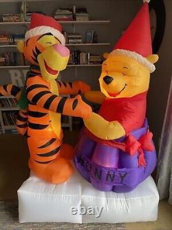 Gemmy 6' Animated Disney Pooh & Tigger Lighted Christmas inflatable Airblown