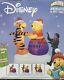 Gemmy 6' Animated Disney Pooh & Tigger Lighted Christmas Inflatable Airblown-new