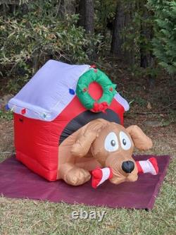 Gemmy 6' Animated Dog WithBone Lighted Christmas Doghouse Inflatable Airblown-NEW Gemmy 6' Animated Dog WithBone Lighted Christmas Doghouse Inflatable Airblown-NEW