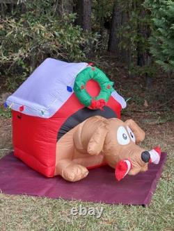 Gemmy 6' Animated Dog WithBone Lighted Christmas Doghouse Inflatable Airblown-NEW Gemmy 6' Animated Dog WithBone Lighted Christmas Doghouse Inflatable Airblown-NEW