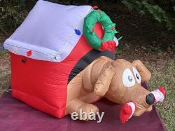 Gemmy 6' Animated Dog WithBone Lighted Christmas Doghouse Inflatable Airblown-NEW Gemmy 6' Animated Dog WithBone Lighted Christmas Doghouse Inflatable Airblown-NEW