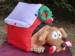 Gemmy 6' Animated Dog WithBone Lighted Christmas Doghouse Inflatable Airblown-NEW Gemmy 6' Animated Dog WithBone Lighted Christmas Doghouse Inflatable Airblown-NEW