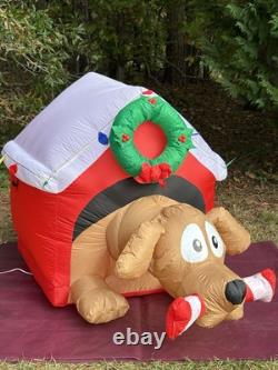 Gemmy 6' Animated Dog WithBone Lighted Christmas Doghouse Inflatable Airblown-NEW Gemmy 6' Animated Dog WithBone Lighted Christmas Doghouse Inflatable Airblown-NEW