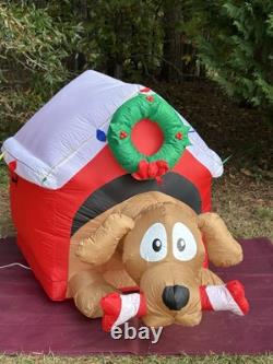 Gemmy 6' Animated Dog WithBone Lighted Christmas Doghouse Inflatable Airblown-NEW Gemmy 6' Animated Dog WithBone Lighted Christmas Doghouse Inflatable Airblown-NEW