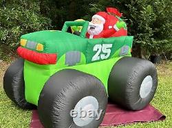 Gemmy 6' Christmas Santa In Monster Truck Lighted Airblown Inflatable PROTOTYPE