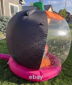 Gemmy 6' Halloween Airblown Inflatable Whirlwind Globe Ghosts Flying Bats