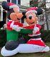 Gemmy 7.5 Feet Mickey & Minnie Lighted Christmas Inflatable Airblown