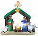 Gemmy 7 Ft Airblown Inflatable Christmas Nativity Scene Outdoor Yard Decor Htf
