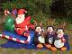 Gemmy 8' Lighted Santa & Penguin Reindeer Christmas Airblown Inflatable Blow-up
