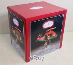 Gemmy 9 1/2' Christmas Animated Airblown Inflatable SANTA & ELVES HELICOPTER
