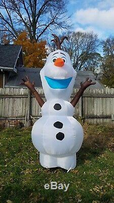 Gemmy 9' Disney Olaf Snowman Frozen Christmas Airblown Inflatable Light Blow Up