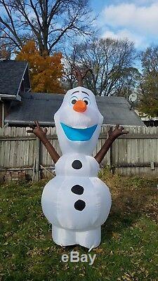 Gemmy 9' Disney Olaf Snowman Frozen Christmas Airblown Inflatable Light Blow Up