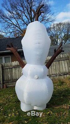 Gemmy 9' Disney Olaf Snowman Frozen Christmas Airblown Inflatable Light Blow Up