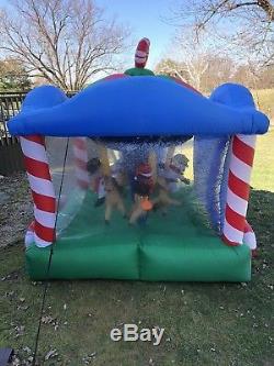 Gemmy Airblown Christmas Inflatable 12ft Long Carousel Train