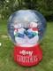 Gemmy Airblown Christmas Inflatable Prototype Sparkling Lightshow Snowmen Globe