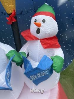 Gemmy Airblown Christmas Inflatable Prototype Sparkling Lightshow Snowmen Globe