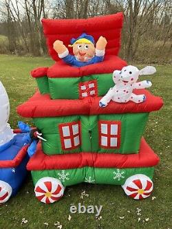 Gemmy Airblown Christmas Inflatable Rudolph and Misfits 16ft Animated Train