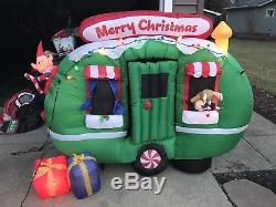 Gemmy Airblown Christmas Inflatable Santa In RV/Camper