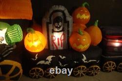 Gemmy Airblown Halloween Inflatable 17ft Animated Train