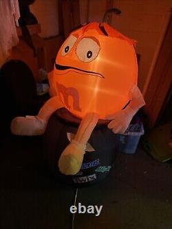 Gemmy Airblown Halloween M&M Moving On Cauldron Lighted Inflatable Read As Is