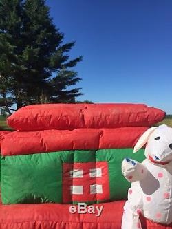 Gemmy Airblown Inflatable 16 Animated Christmas Rudolph Express Train