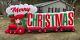 Gemmy Airblown Inflatable 16ft Merry Christmas Train Tested Perfect Condition